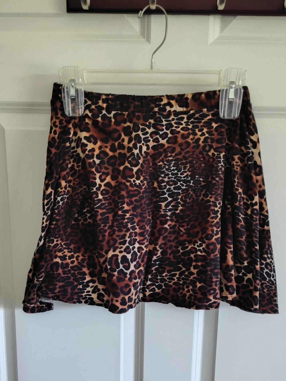 Deb Leopard Print Mini Skirt - Brown & Black